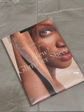 Vintage Victoria’s Secret Ultra Bare Sheer Glimmer Black Tights NOS